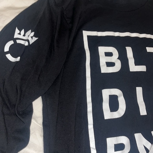 Bella + Canvas Medium Long Sleeve Shirt Graphic BLT DIF RNT Unisex Black White - Picture 4 of 7